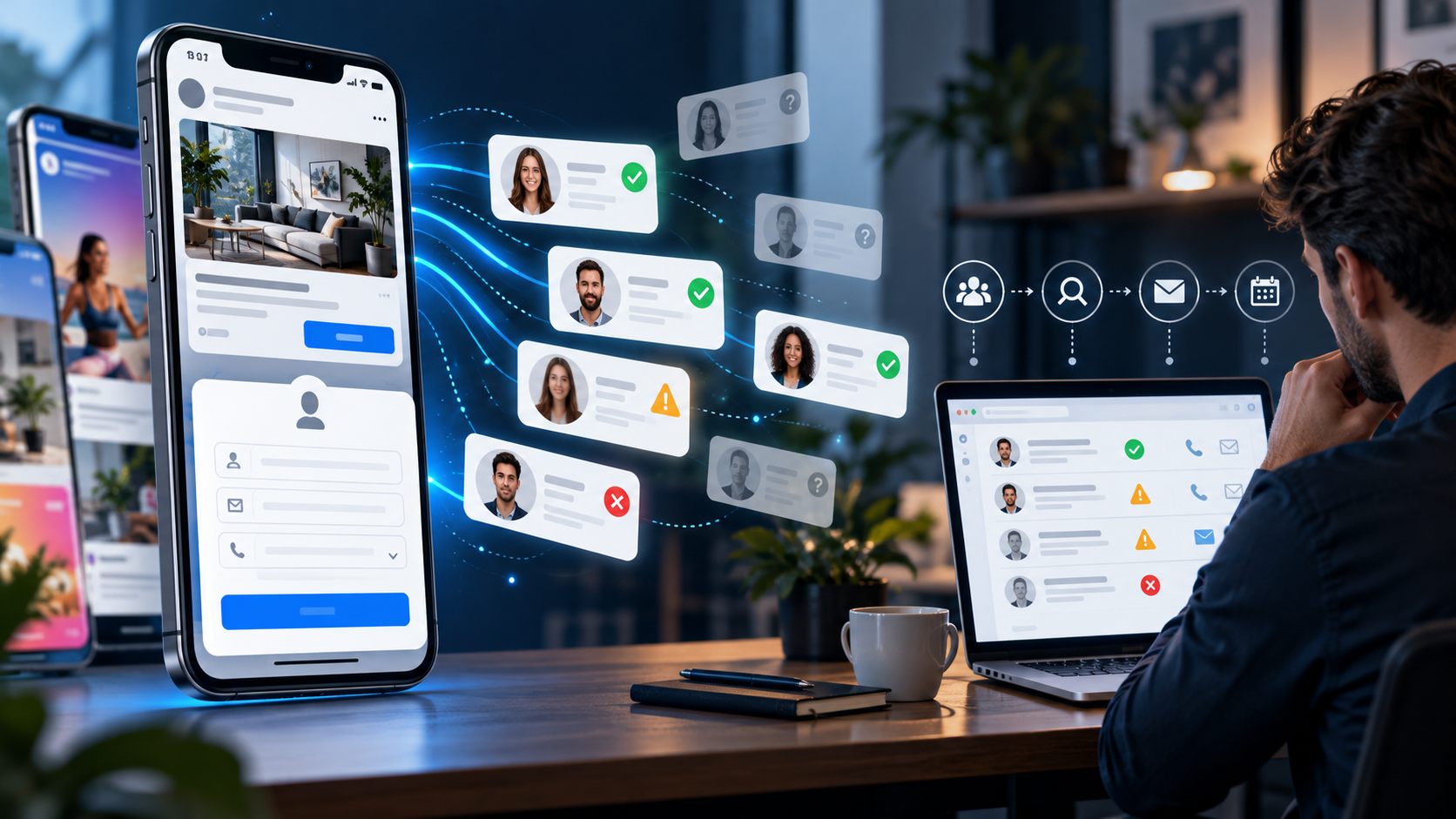 Facebook lead forms showing how social media inquiries are collected, reviewed, and qualified to identify potential customers.